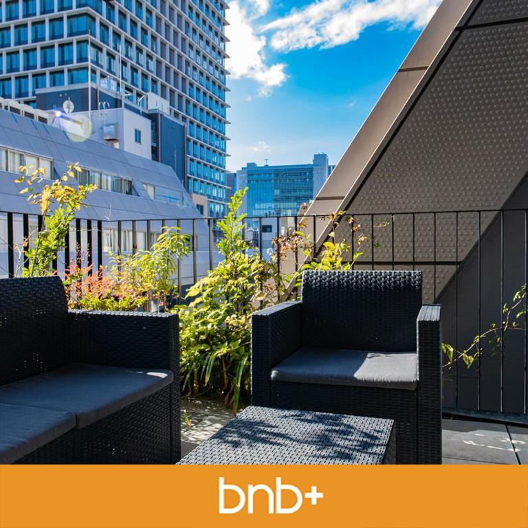 Balkón nebo terasa v ubytování bnb+ Kanda Terrace Ogawamachi