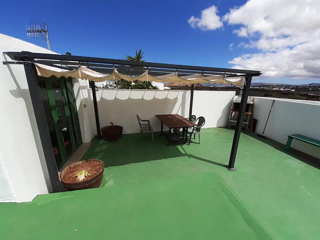 Balkón alebo terasa v ubytovaní Cabañas Volcán Capellania
