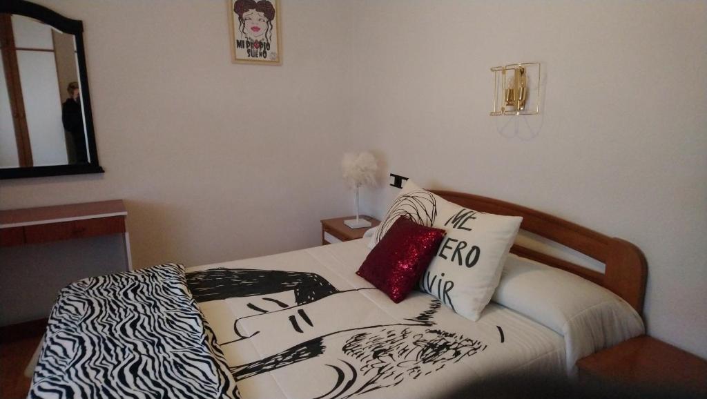 Postel nebo postele na pokoji v ubytování Hostal "Los Chanos el Ruso"