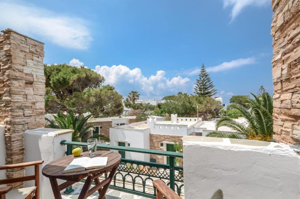Balkón nebo terasa v ubytování Hotel Naxos Beach