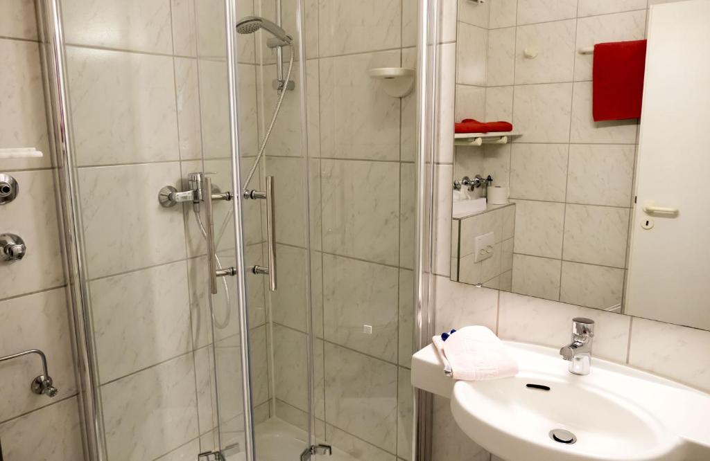 Koupelna v ubytování Hotel Excelsior