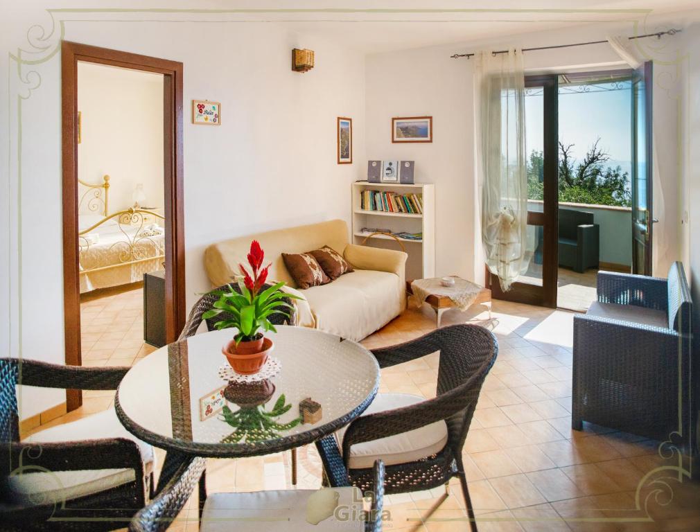 Posezení v ubytování B&b La Giara