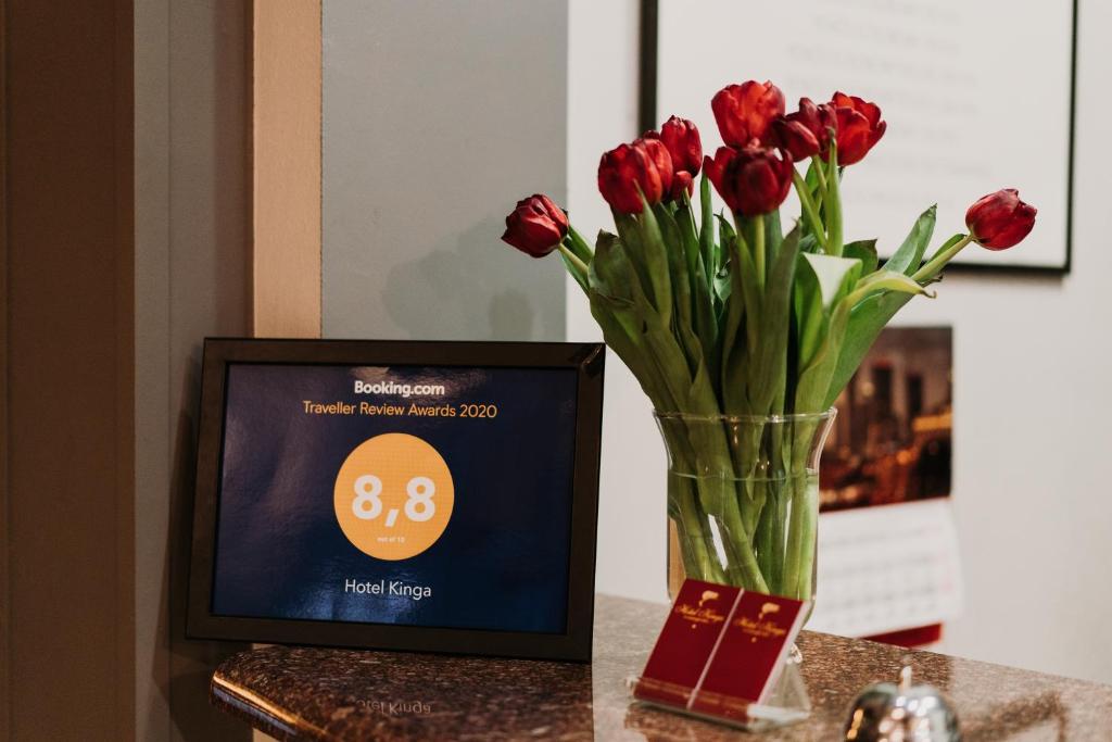 TV a/nebo společenská místnost v ubytování Hotel Kinga