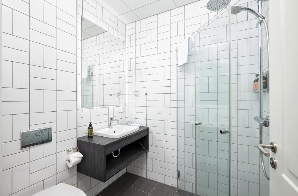 Koupelna v ubytování Alda Hotel Reykjavík