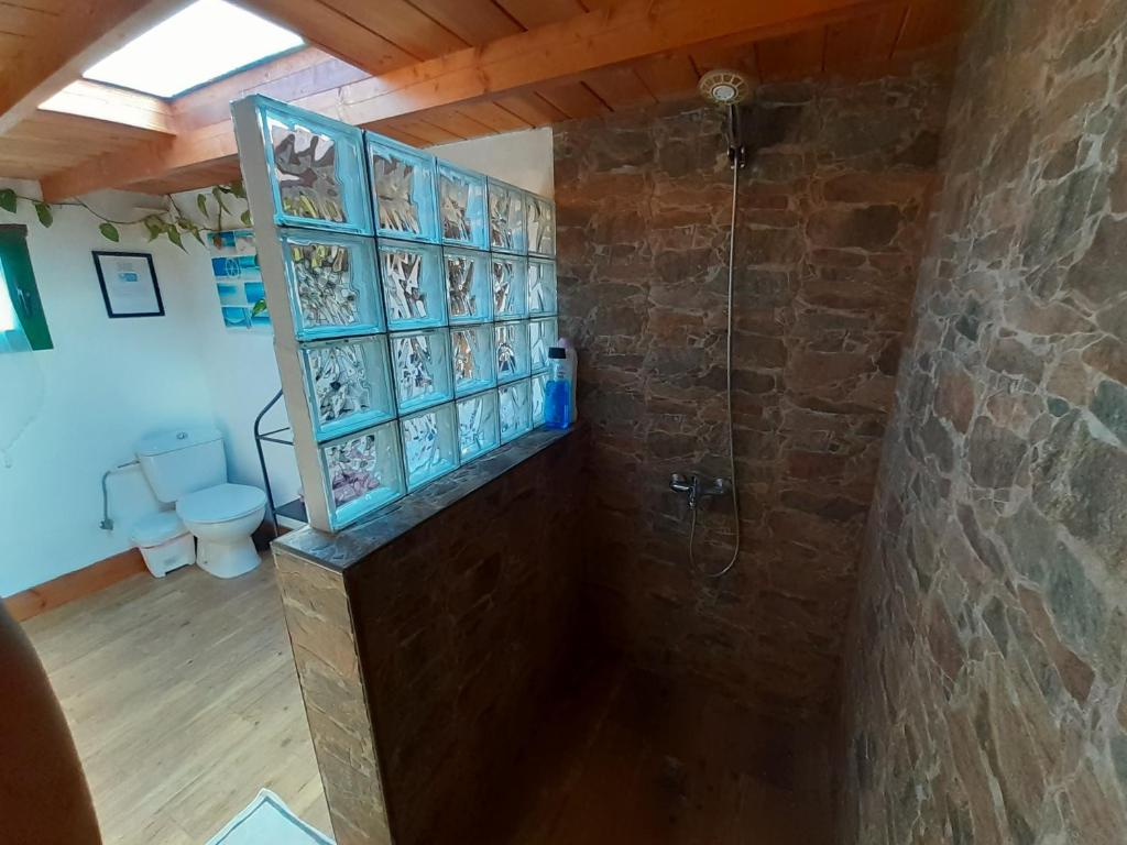 Kúpeľňa v ubytovaní Cabañas Volcán Capellania