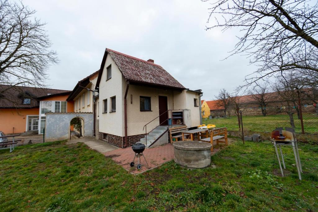 Ogród w obiekcie Penzion Vědomice