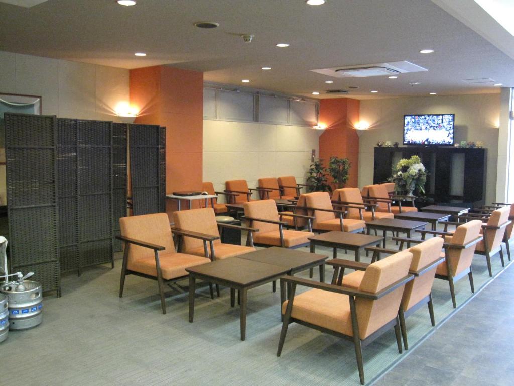TV a/nebo společenská místnost v ubytování Toyohashi Station Hotel