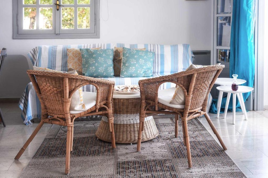 Posezení v ubytování PaxosBlue Suites & Villas