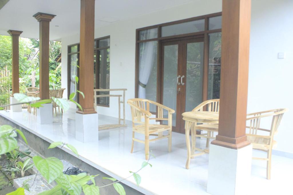 Balkón nebo terasa v ubytování Umah De Arlika UBUD