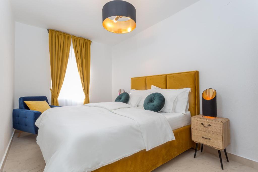 Posteľ alebo postele v izbe v ubytovaní Lola Apartments - ZF Hvar
