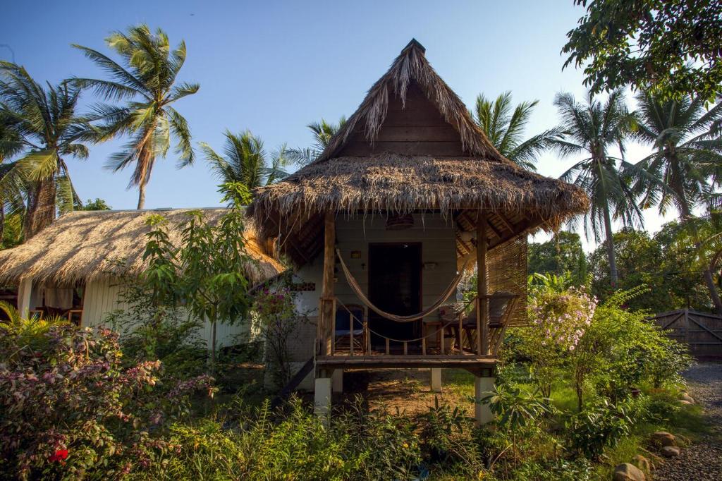 Zahrada ubytování Retro Kampot Guesthouse
