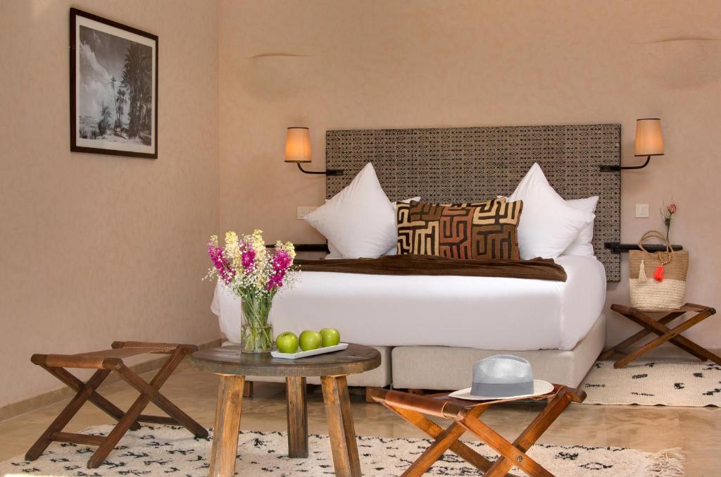 Posezení v ubytování Oasis lodges