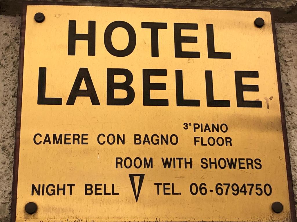 Majutusasutuses Hotel Labelle olev sertifikaat, autasu, silt või muu dokument