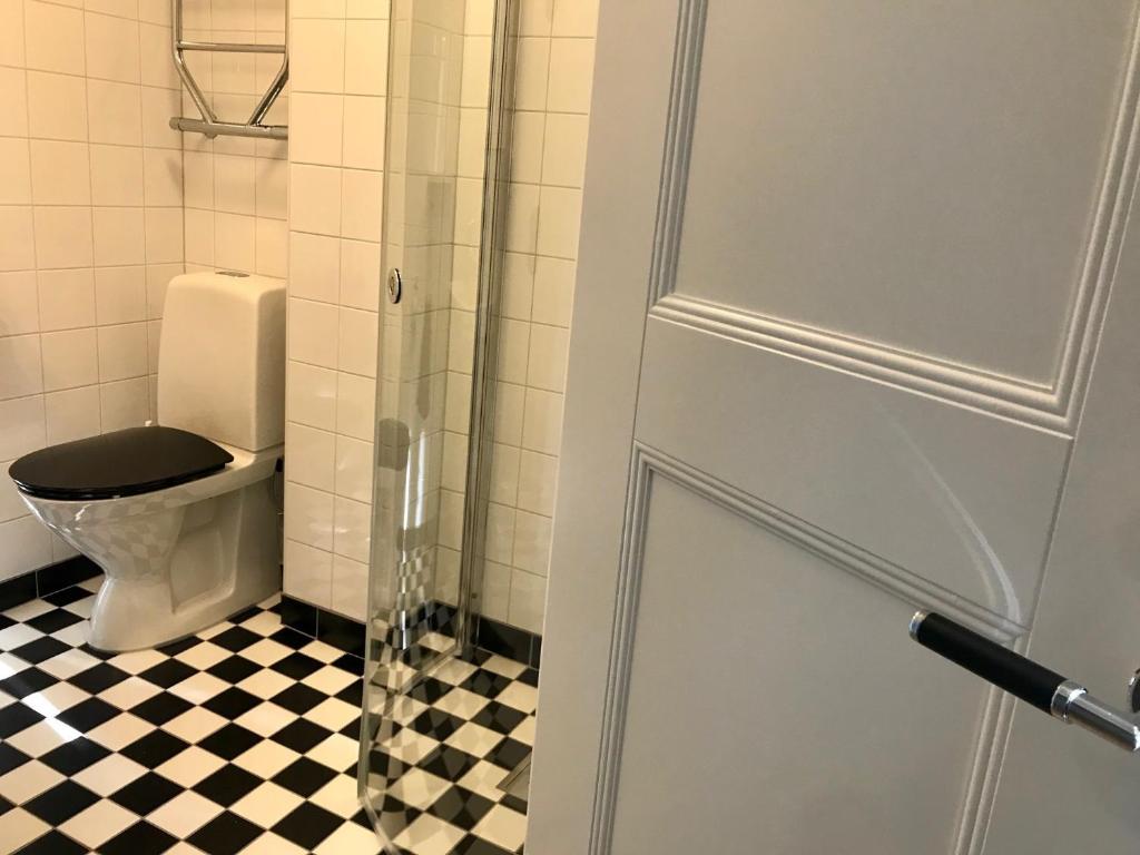 Koupelna v ubytování Akademihotellet