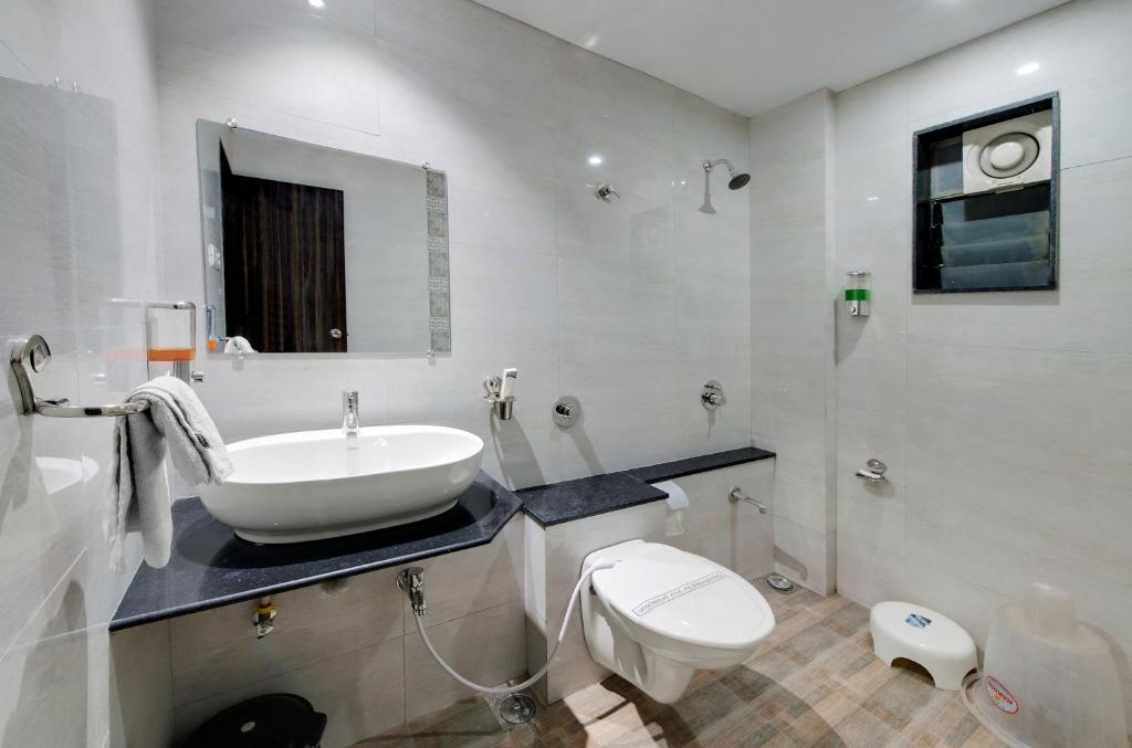 Koupelna v ubytování HOTEL SHITAL INN