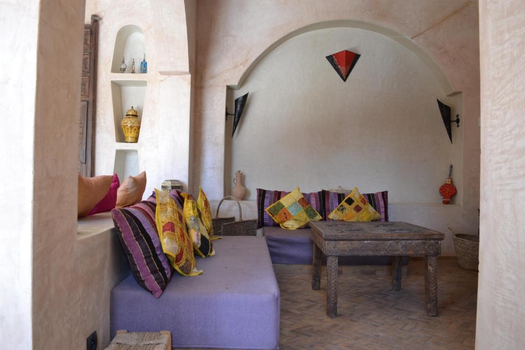 Posezení v ubytování Riad Dar Bergui