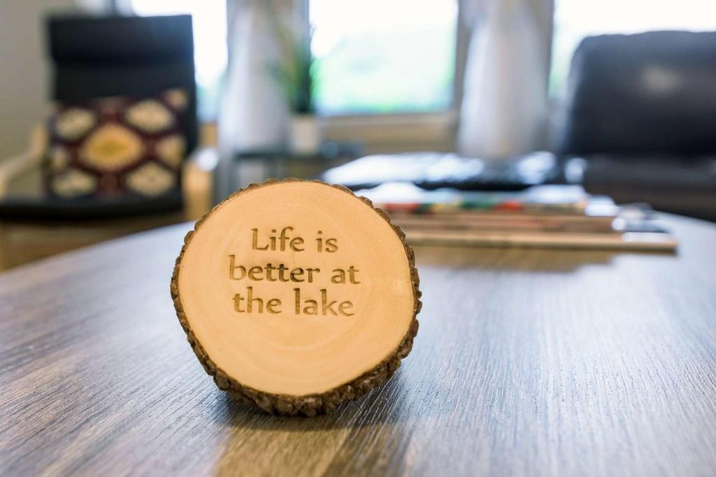 a cookie that says life is better at the table at The Lookout - Stewart Cove in Buffalo Gap