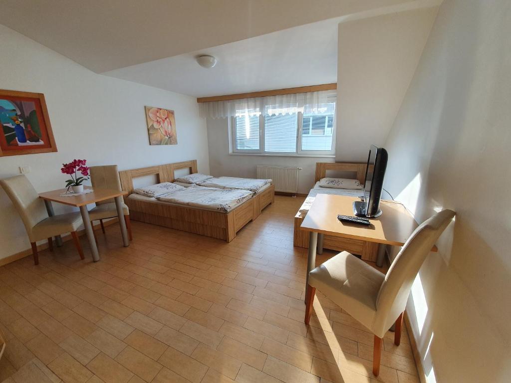 Postel nebo postele na pokoji v ubytování Hostel Novak