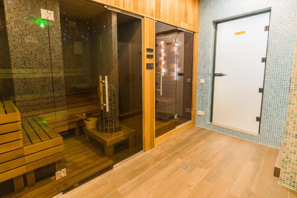 Koupelna v ubytování Hotel Aventus