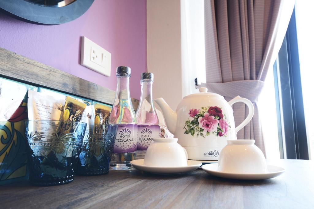 Nápoje v ubytování Hotel Toscana Trat