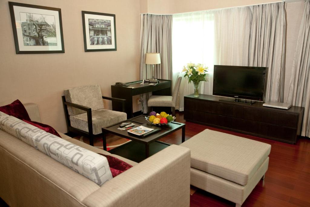 Somerset Olympic Tower Tianjin - Apartamento De Lujo De Tres Dormitorios