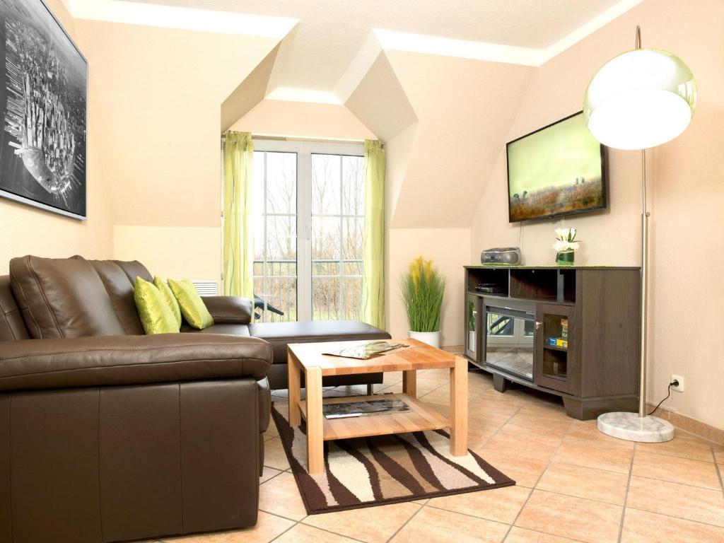 TV a/nebo společenská místnost v ubytování Gollwitzer Park Seeperle