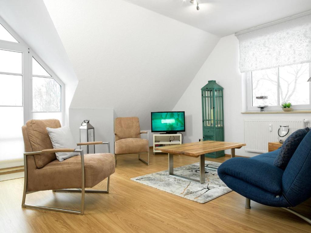 Televisyen dan/atau pusat hiburan di Appartements Am Reiterhof Sandmännchen