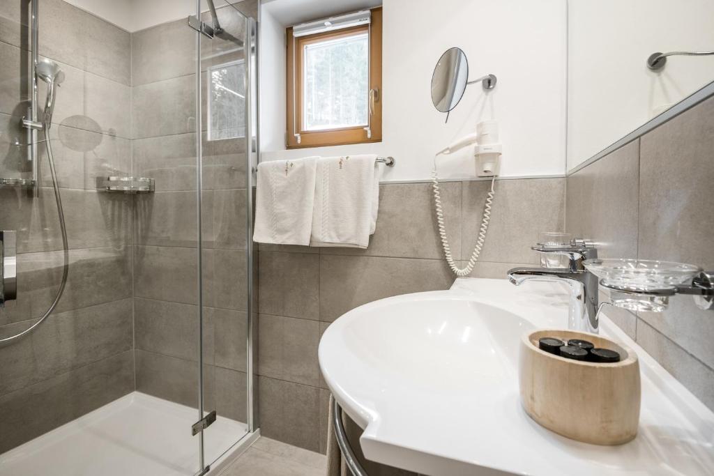 Koupelna v ubytování Hotel Digon