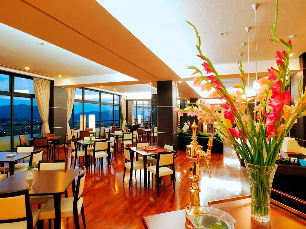 Restaurace v ubytování Ryokan Biyunoyado
