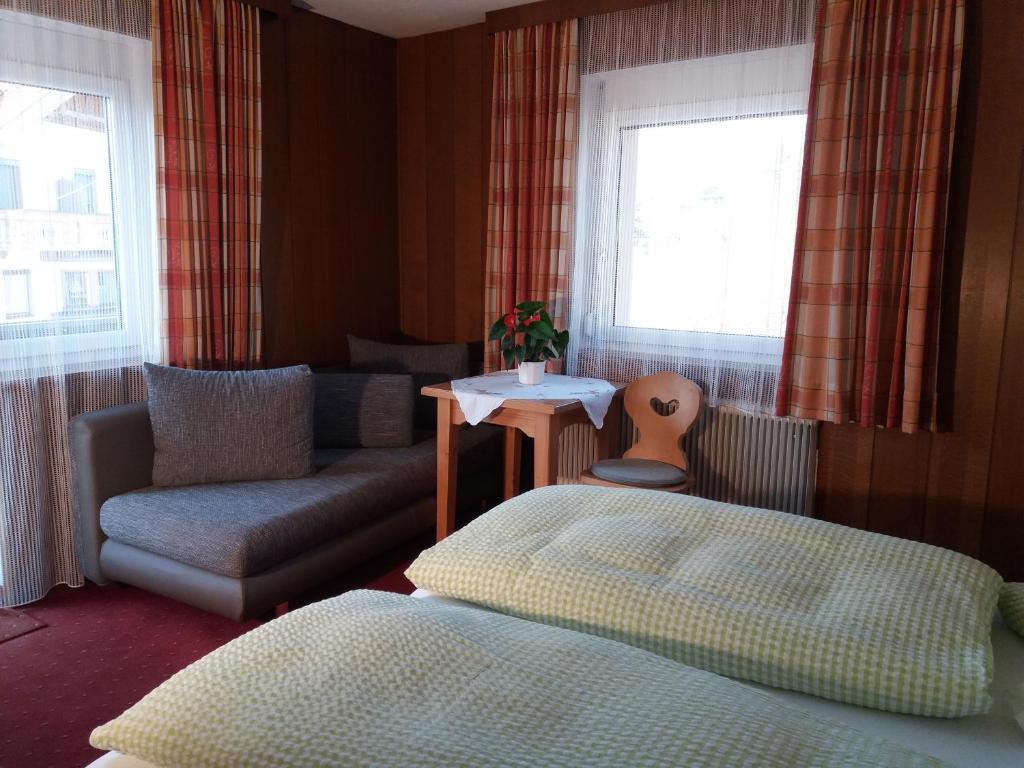 A seating area at Pension Sonnenhof