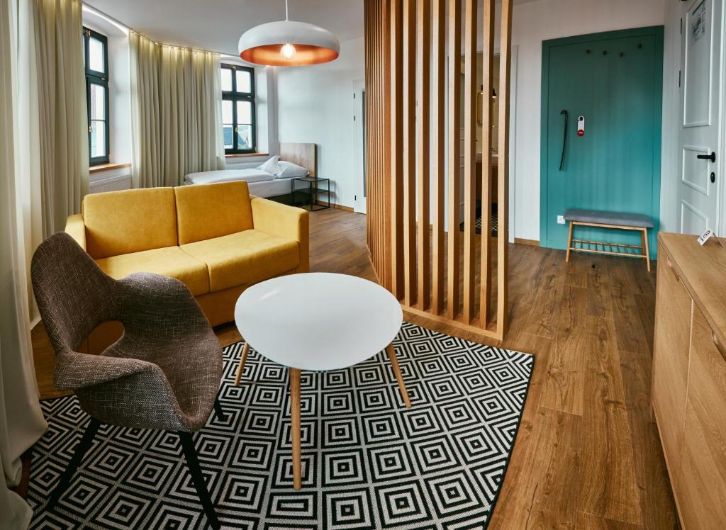 Posezení v ubytování Hotel a Hostinec Slunce