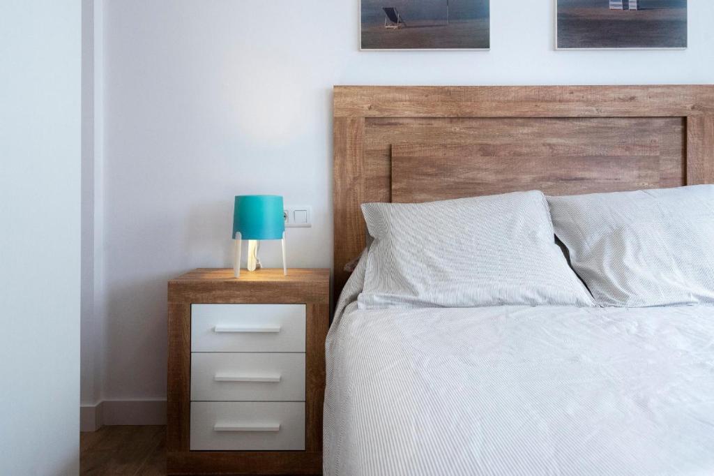 Postel nebo postele na pokoji v ubytování Rio de Janeiro Beach - Apartamento a estrenar en primera linea de playa