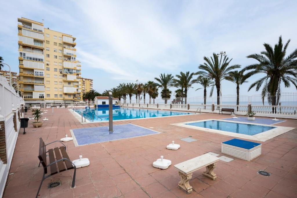 Bazén v ubytování Rio de Janeiro Beach - Apartamento a estrenar en primera linea de playa nebo v jeho okolí