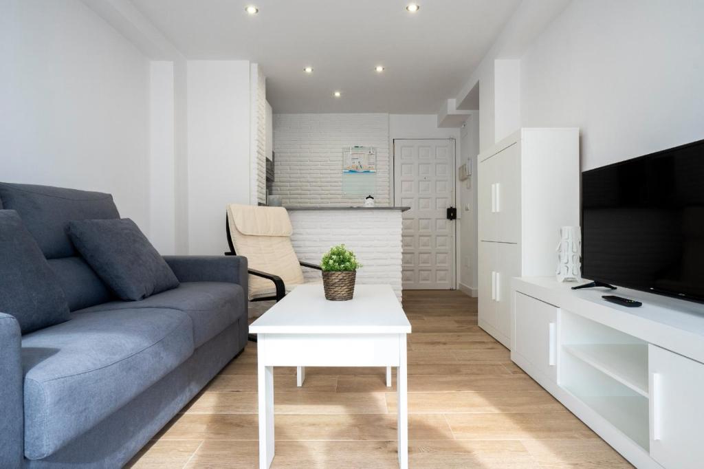 TV a/nebo společenská místnost v ubytování Rio de Janeiro Beach - Apartamento a estrenar en primera linea de playa