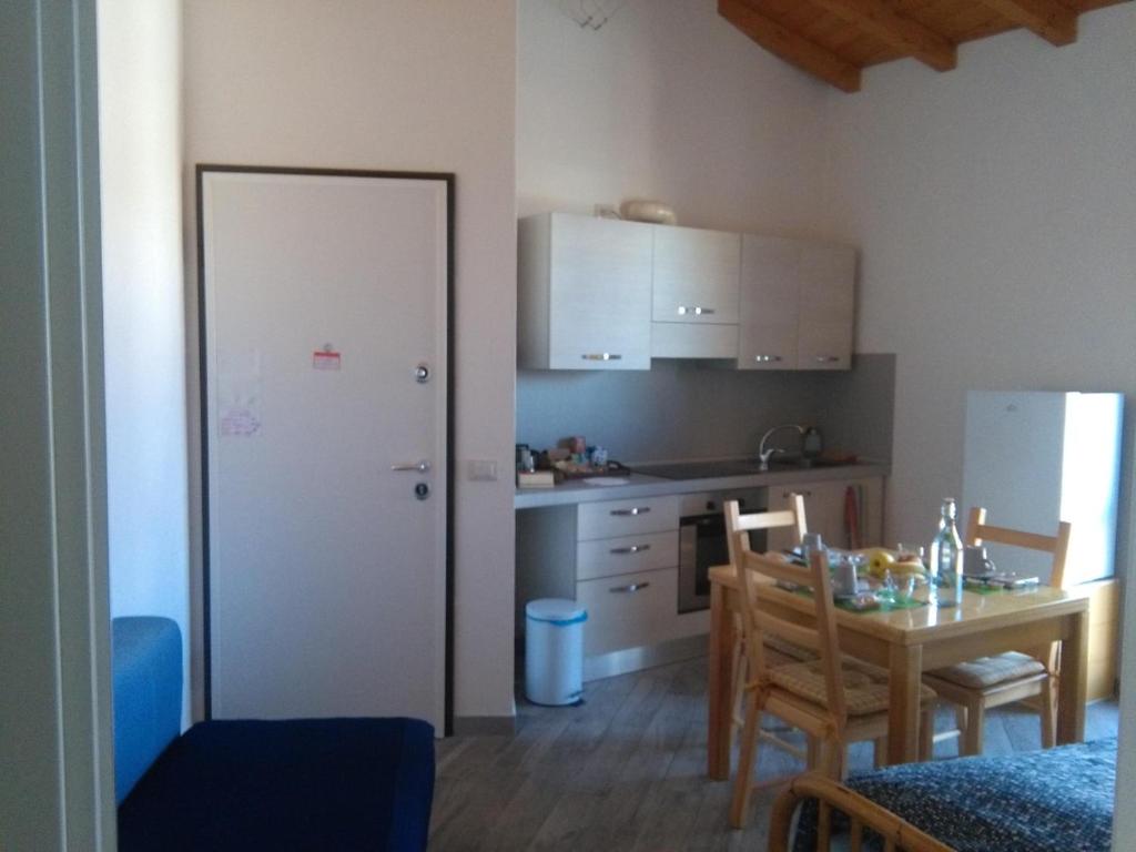 Kuchyň nebo kuchyňský kout v ubytování Up b&b
