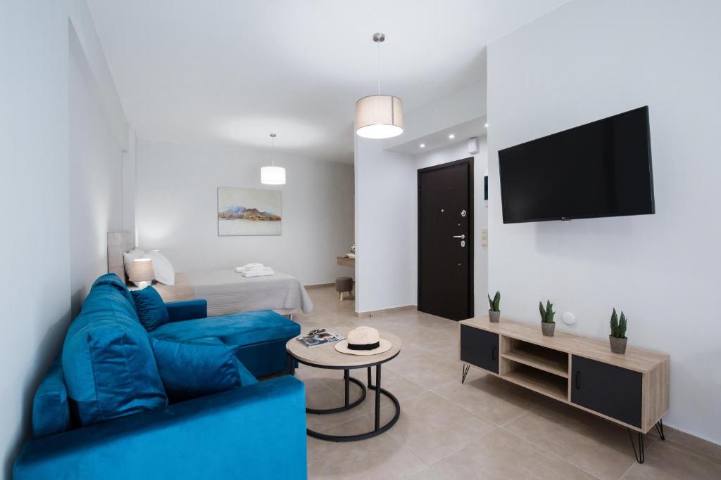 TV a/nebo společenská místnost v ubytování Casa Ntore Luxury Apartments