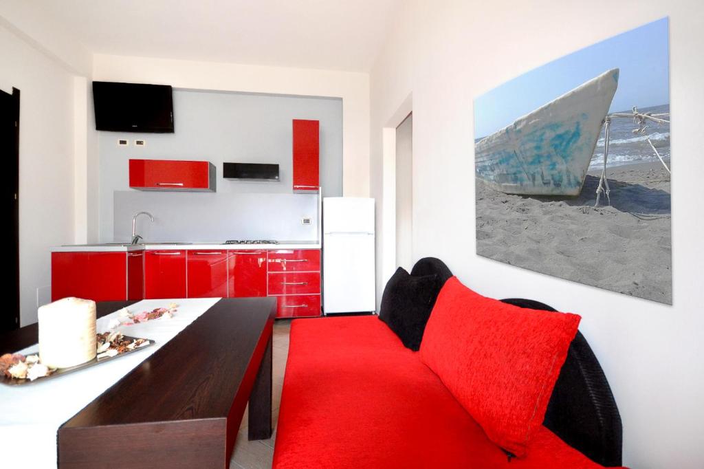TV a/nebo společenská místnost v ubytování Hotel Bora Bora velipoja