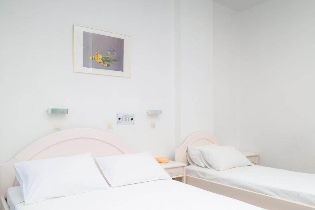 Postel nebo postele na pokoji v ubytování Areti Hotel