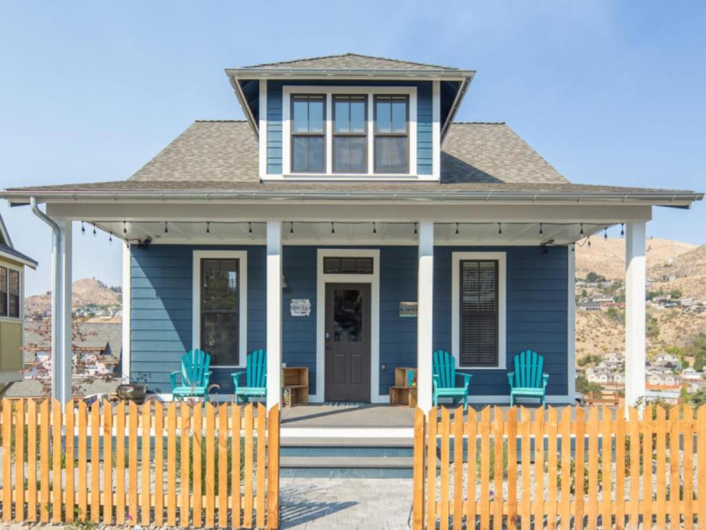 Bygningen som feriehuset ligger i