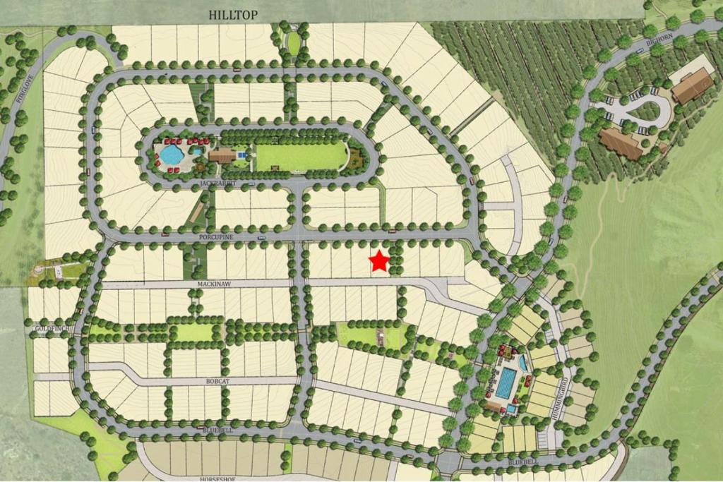 a generalized site plan of a park at Chickadee #10 in Chelan