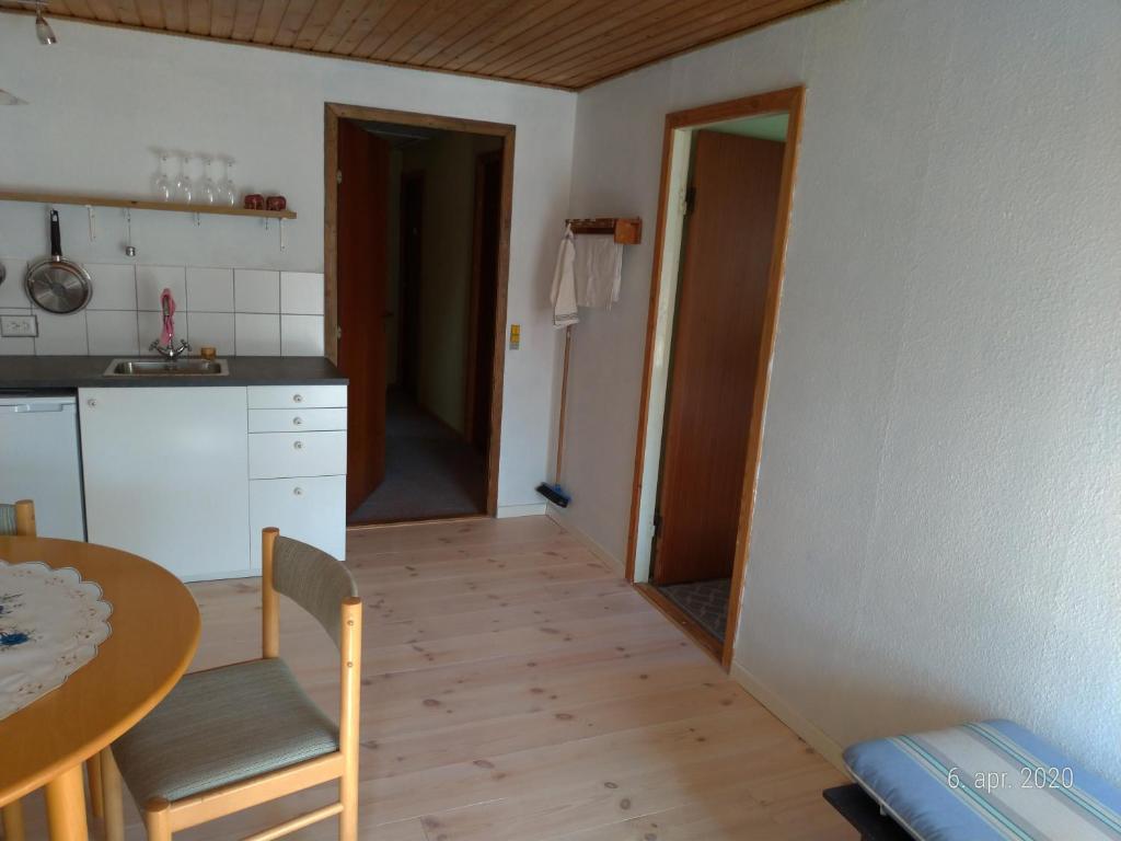 Kuchyň nebo kuchyňský kout v ubytování Høkeriet C