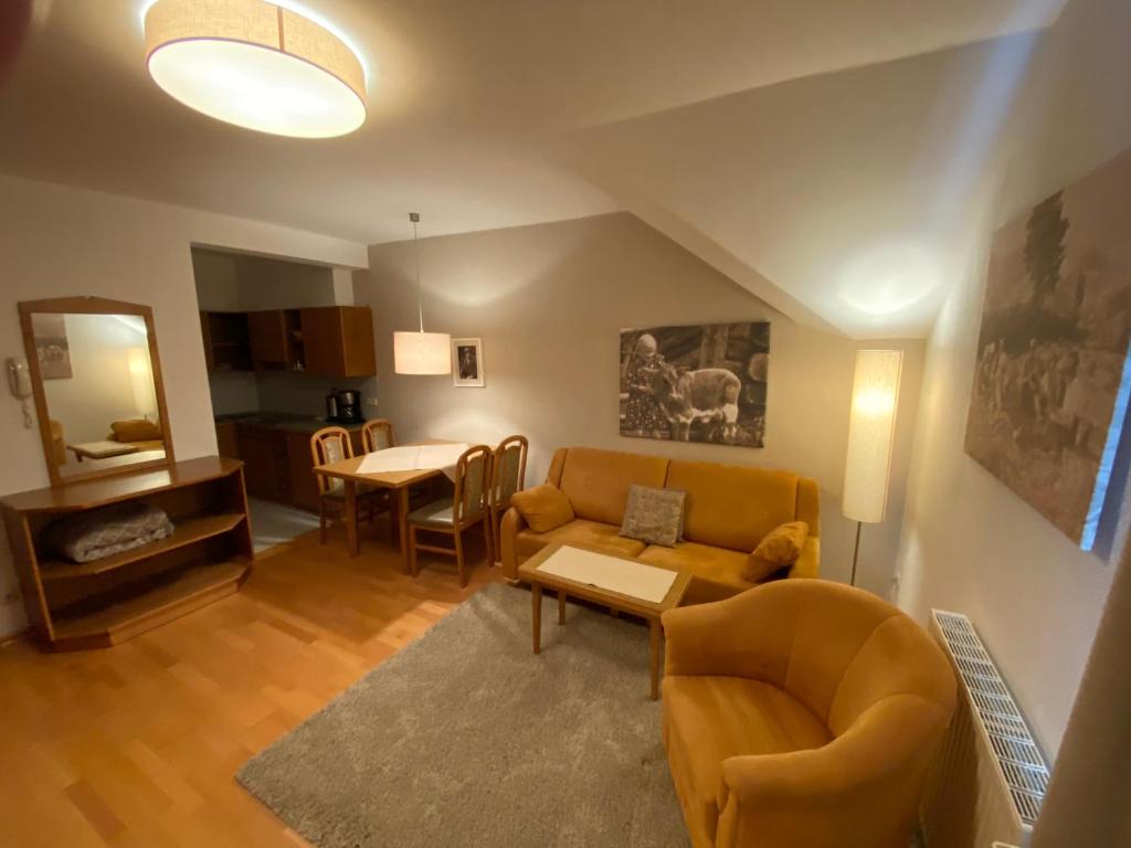 Posezení v ubytování Appartements Oswaldeck