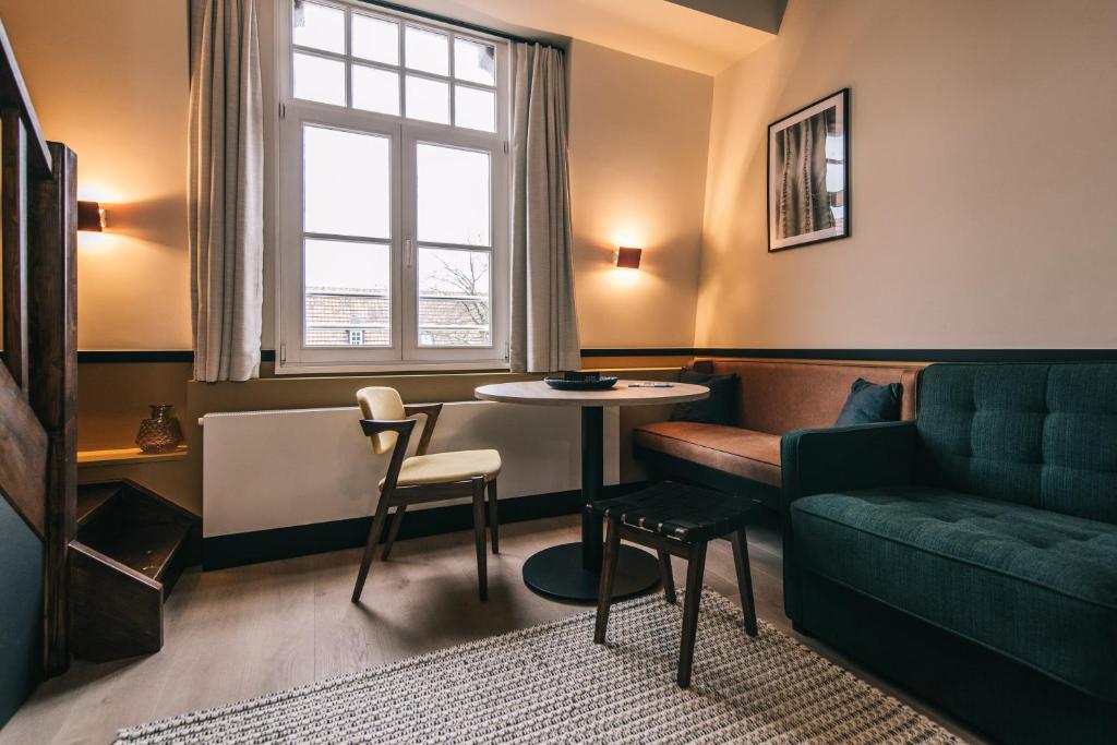 Posezení v ubytování Getaway Studios Gent