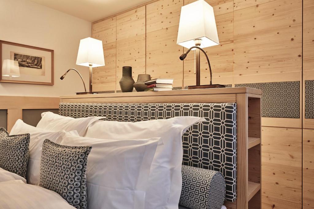 Voodi või voodid majutusasutuse Goldene Rose Karthaus a member of Small Luxury Hotels of the World toas