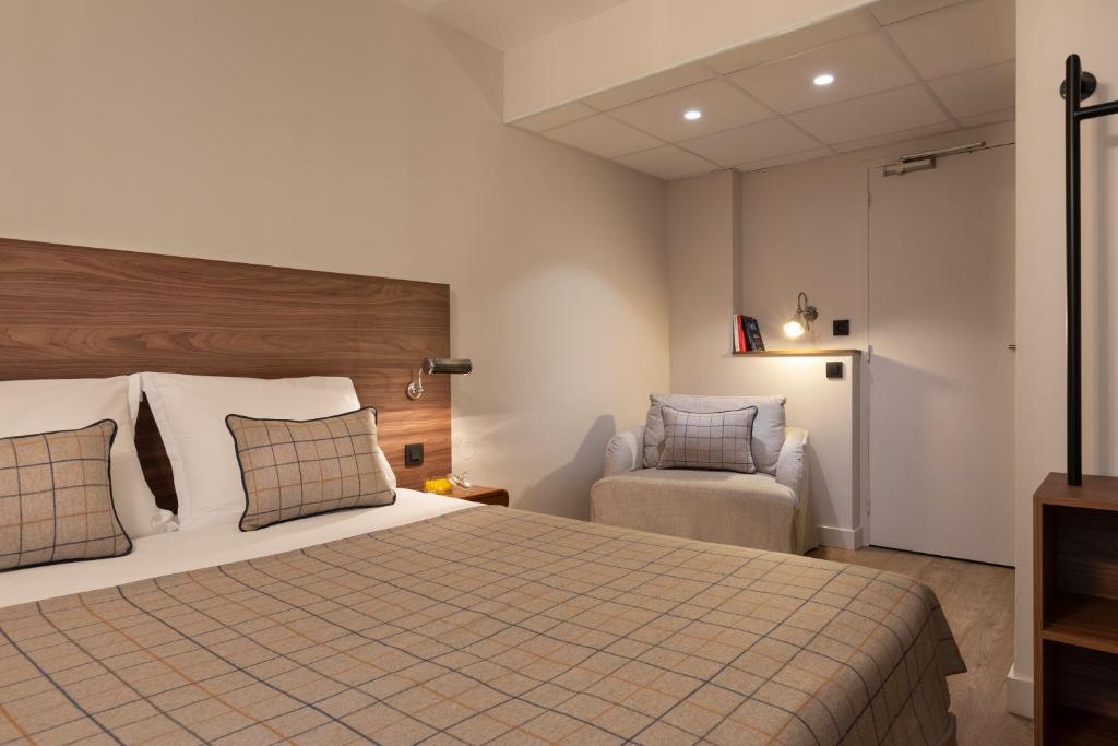 Кровать или кровати в номере Maison Barbillon Grenoble - Centre Gare