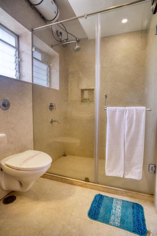 Koupelna v ubytování Roland Hotel