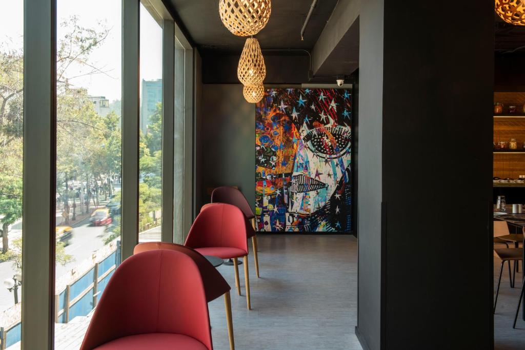 Posezení v ubytování Hotel Nodo - El hotel que respira