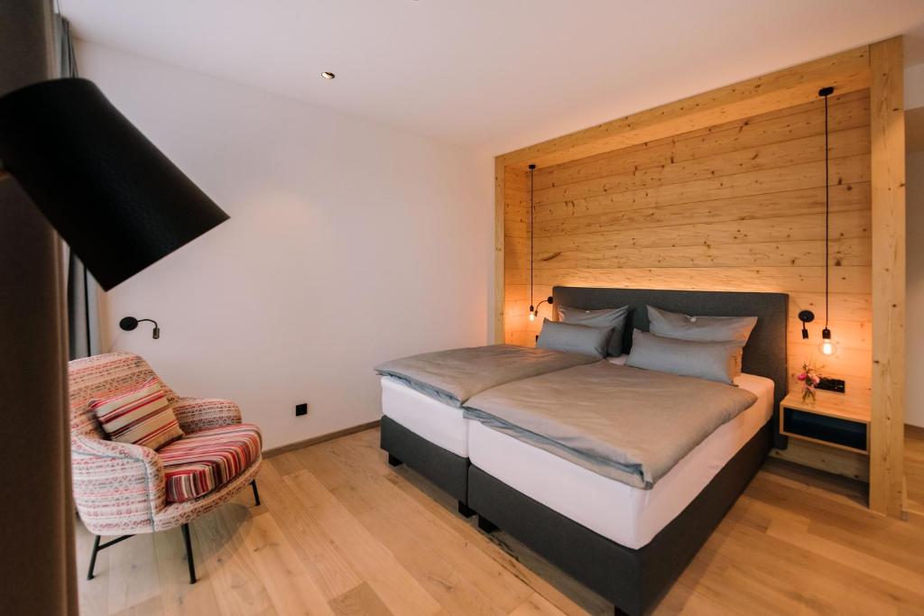Postel nebo postele na pokoji v ubytování Hotel Johanns