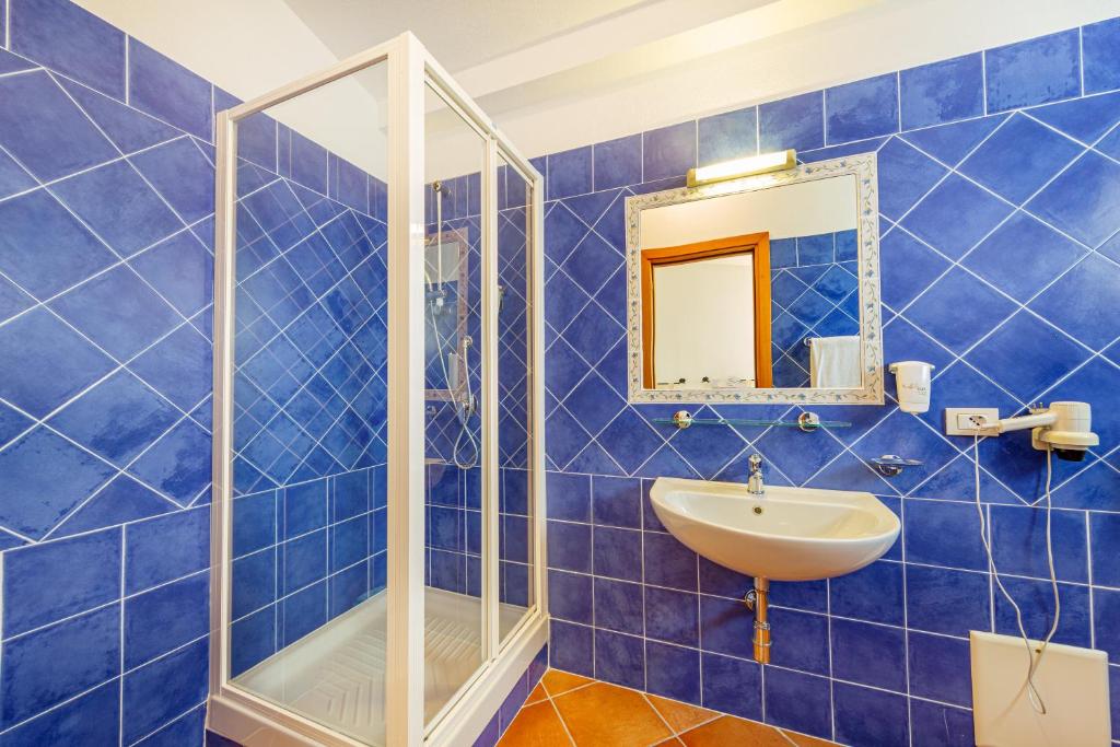 Koupelna v ubytování Hotel San Trano