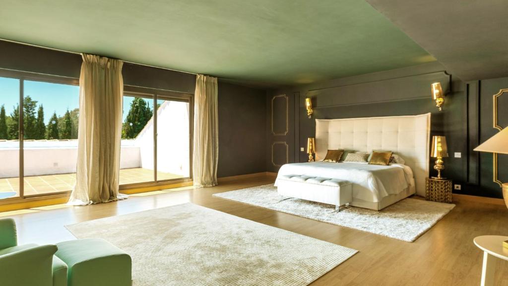 Кровать или кровати в номере Villa Marina